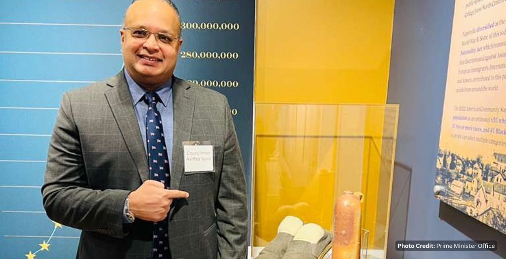Campaign Shoes of Councilman Ashfaq Syed Added to America 250 Exhibit at Naper Settlement