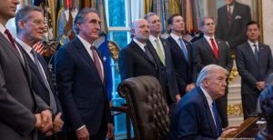 Feature and Cover Up First briefing Trump's tariffs; State of the Union; Winter Games NPR (1)