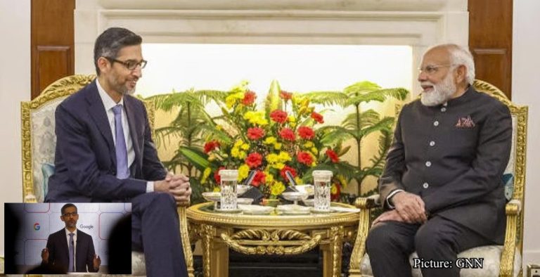 GNN Sundar Pichai Google Unveils US India AI Connectivity Push