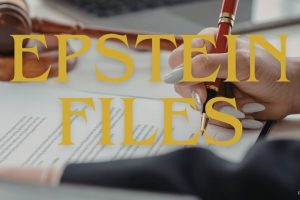 Written in the background of the Epstein Files