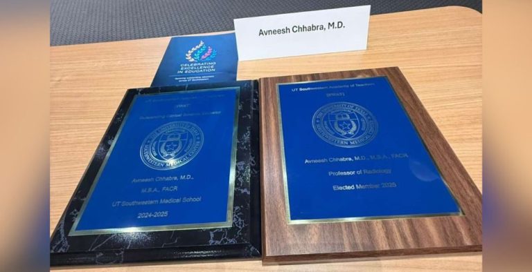 Distinguished UT Professor Dr Avneesh Chhabra Achieves Rare Hat‑Trick of Teaching Honors