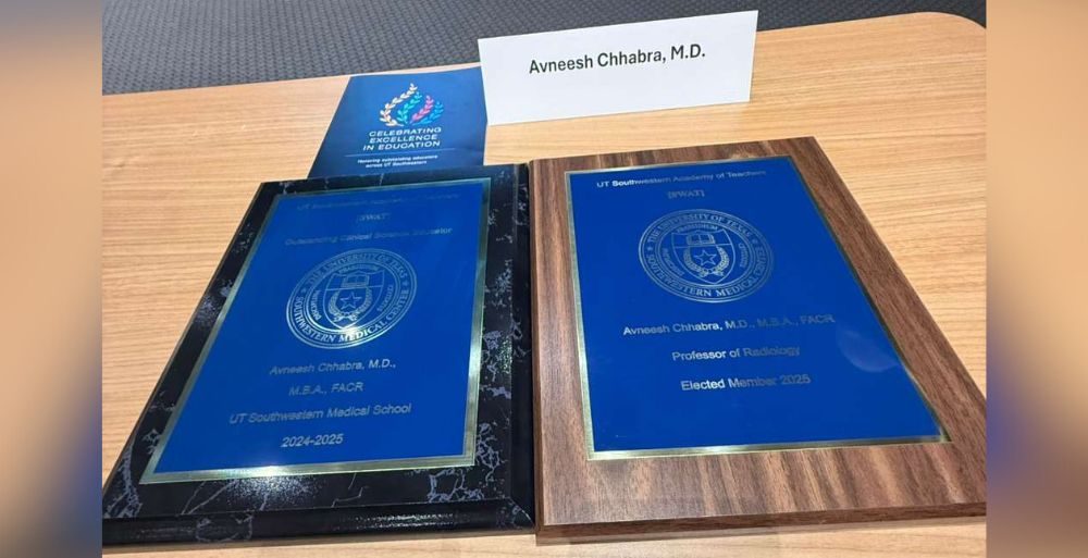 Distinguished UT Professor Dr Avneesh Chhabra Achieves Rare Hat‑Trick of Teaching Honors