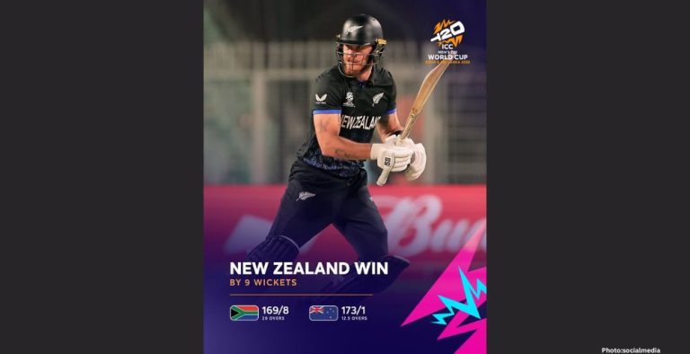 Feature and Cover Finn Allen's record century powers New Zealand into T20 World Cup final Cricket News The Times of India