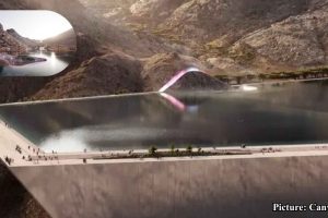 GNN Saudi Arabia's NEOM Project Develops Artificial Lake in Arid Mountain Valley