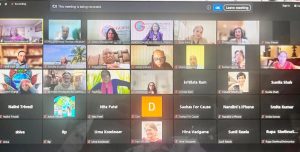 Part of the Audience at the Webinar on Action on Violence Against Women upl