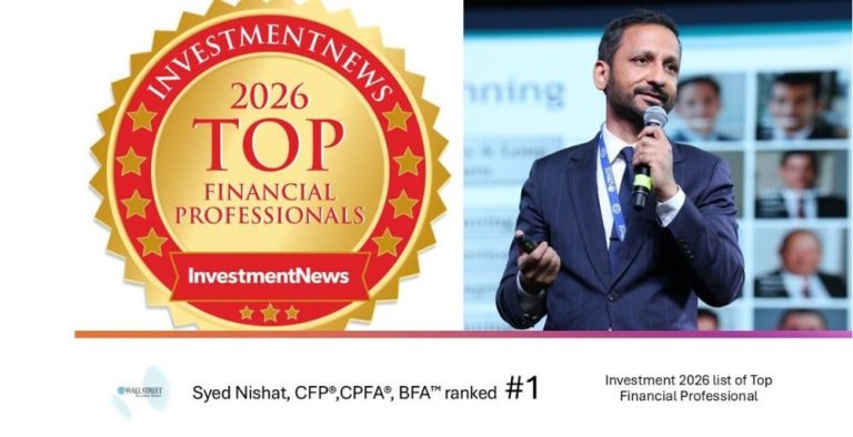 Syed Nishat Named the #1 Financial Professional in the United States