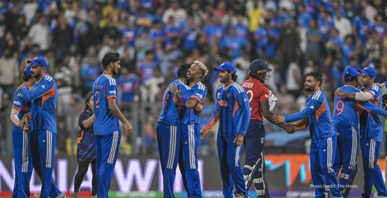 T20 World Cup India Survives Bethell Blitz Scrapes into the Final After Defeating England